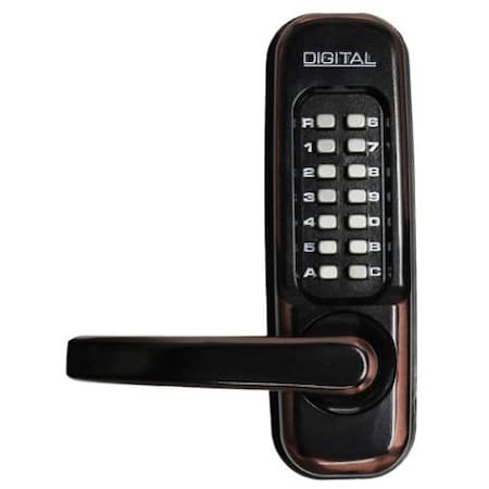 Mechanical Keyless Heavy Duty Lever Lock Single Combination Oil Rubbed Bronze